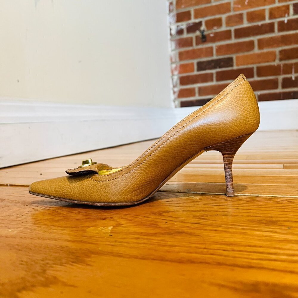 Authentic Vintage Coach Pumps Heels Shoes Size 7 B - Picture 8 of 16